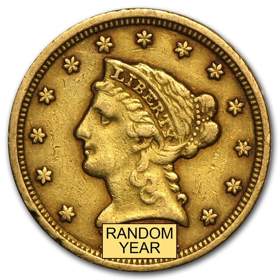 $2.50 Liberty Gold Quarter Eagle VF (Random Year) $2.50 Liberty Gold Quarter Eagle VF (Random Year)